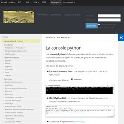 Introduction à Python