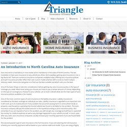An Introduction to North Carolina Auto Insurance