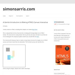 A Gentle Introduction to Making HTML5 Canvas Interactive