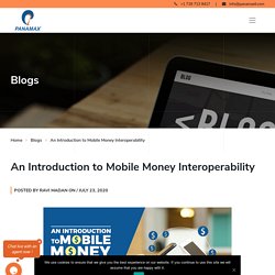 An Introduction to Mobile Money Interoperability