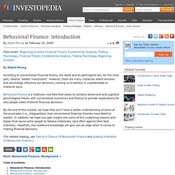 Behavioral Finance: Introduction