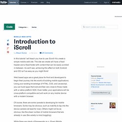 Introduction to iScroll