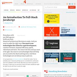 An Introduction To Full-Stack JavaScript