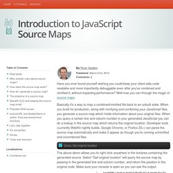 Introduction to JavaScript Source Maps