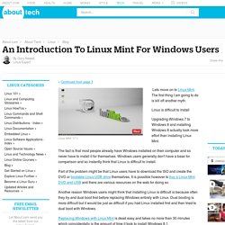 An Introduction To Linux Mint For Windows Users