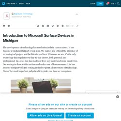 Introduction to Microsoft Surface Devices in Michigan