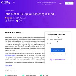 Digital marketing Course in Hindi with Certificate