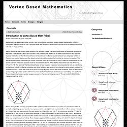 Introduction to Vortex Based Math [VBM] - Vortex Based Mathematics