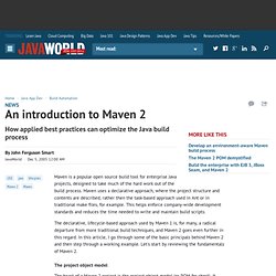 An introduction to Maven 2