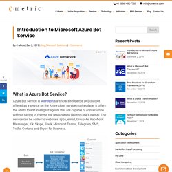 Introduction to Microsoft Azure Bot Service