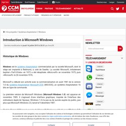Introduction à Microsoft Windows - Comment Ça Marche