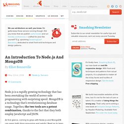 An Introduction To Node.js And MongoDB