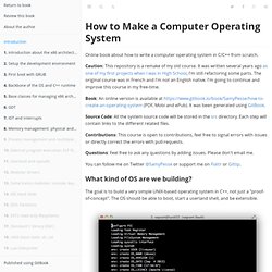 How to make an Operating System