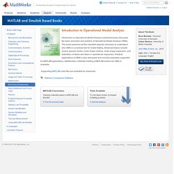 Introduction to Operational Modal Analysis - MATLAB & Simulink Based Books