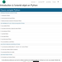 Introduction à l'orienté objet en Python - Pierre Giraud