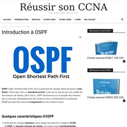Introduction à OSPF