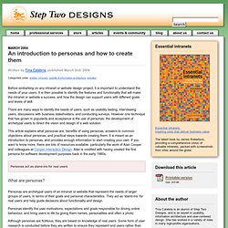 An introduction to personas and how to create them » Step Two Designs, Tina Calabria