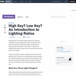 High Key? Low Key? An Introduction to Lighting Ratios