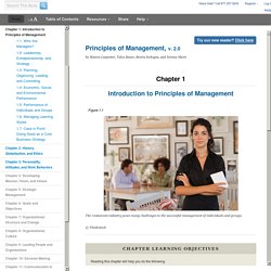 Introduction to Principles of Management