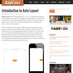 Introduction to Auto Layout in iOS Programming