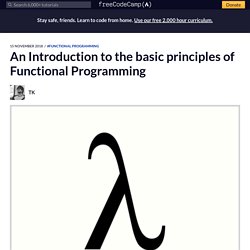 An Introduction to the basic principles of Functional Programming