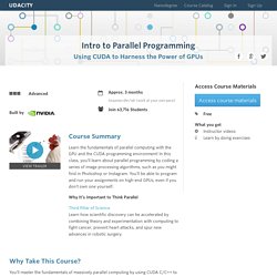 Introduction to Parallel Programming With CUDA