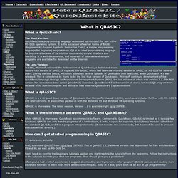 Introduction To QBasic - Pete's QBASIC / QuickBasic Site