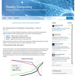 An Introduction to Reality Computing - Part 2 - Reality Computing