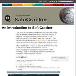 An Introduction To Safecracker