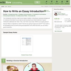 How to Write an Essay Introduction (with Sample Intros)