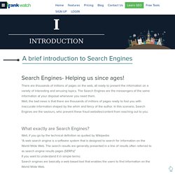 A brief introduction to Search Engines