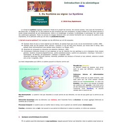 Introduction à la sémiotique : Le Système