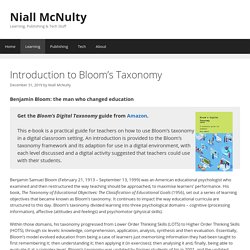 Introduction to Bloom’s Taxonomy – Niall McNulty