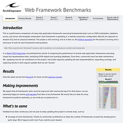 Introduction - TechEmpower Framework Benchmarks