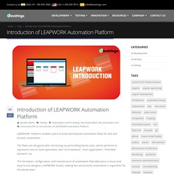 Introduction of LEAPWORK Automation Platform