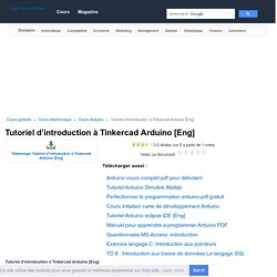 Tutoriel d’introduction à Tinkercad Arduino [Eng]