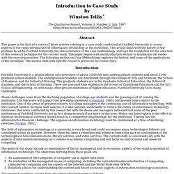 Introduction to Case Study