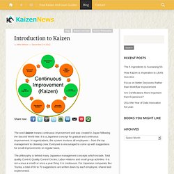 Introduction to Kaizen