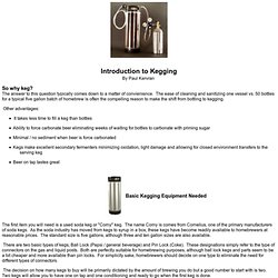 Introduction to Kegging