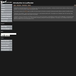 Introduction to LuxRender - LuxRender Wiki