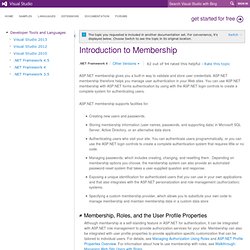 Introduction to Membership