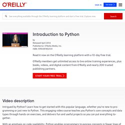 Introduction to Python [Video]