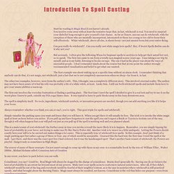 Introduction to Spell Casting