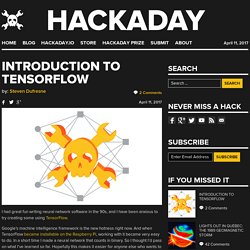 Introduction To TensorFlow