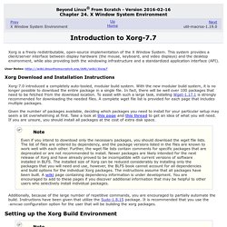 Introduction to Xorg-7.7