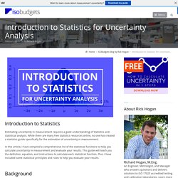 Introduction to Statistics for Uncertainty Analysis