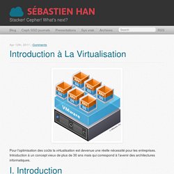 Introduction à la virtualisation - Sébastien Han