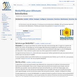 MediaWiki pour débutants/Introduction