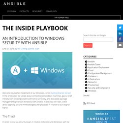 An Introduction to Windows Security with Ansible