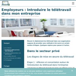 Introduire le télétravail dans mon entreprise